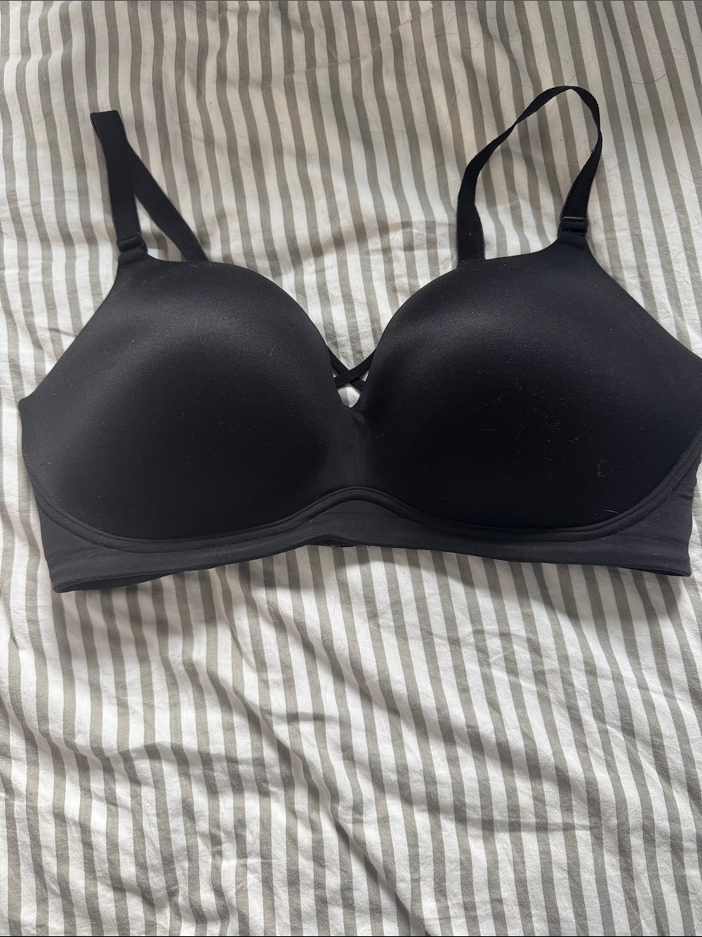 Black Women's push-up Wireless Bra